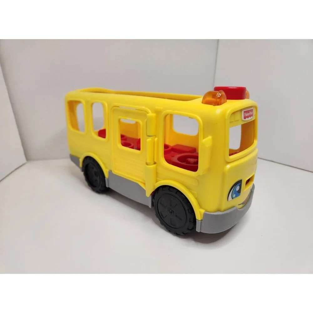 Fisher Price Little People Sit With Me School Bus Lights Sounds Tested‎ Works